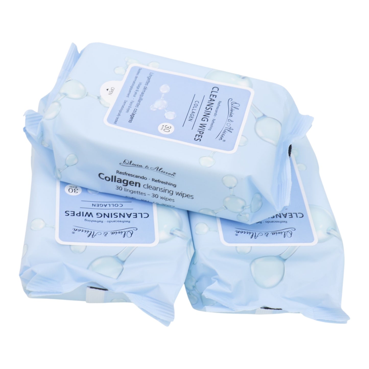 Collagen Cleansing Makeup Remover Wipes MT009 (6PK)