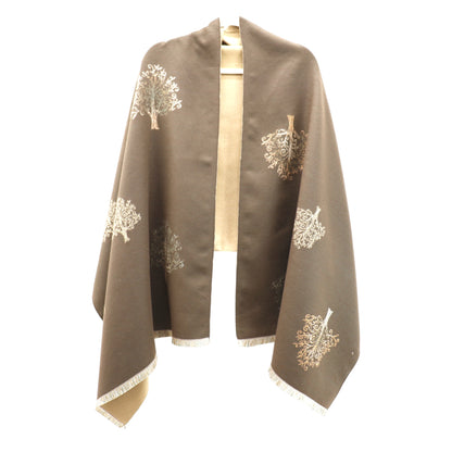 Cashmere Feel Winter Reversible Lucky Tree patten  Scarves SCF1230-34 (12PC)