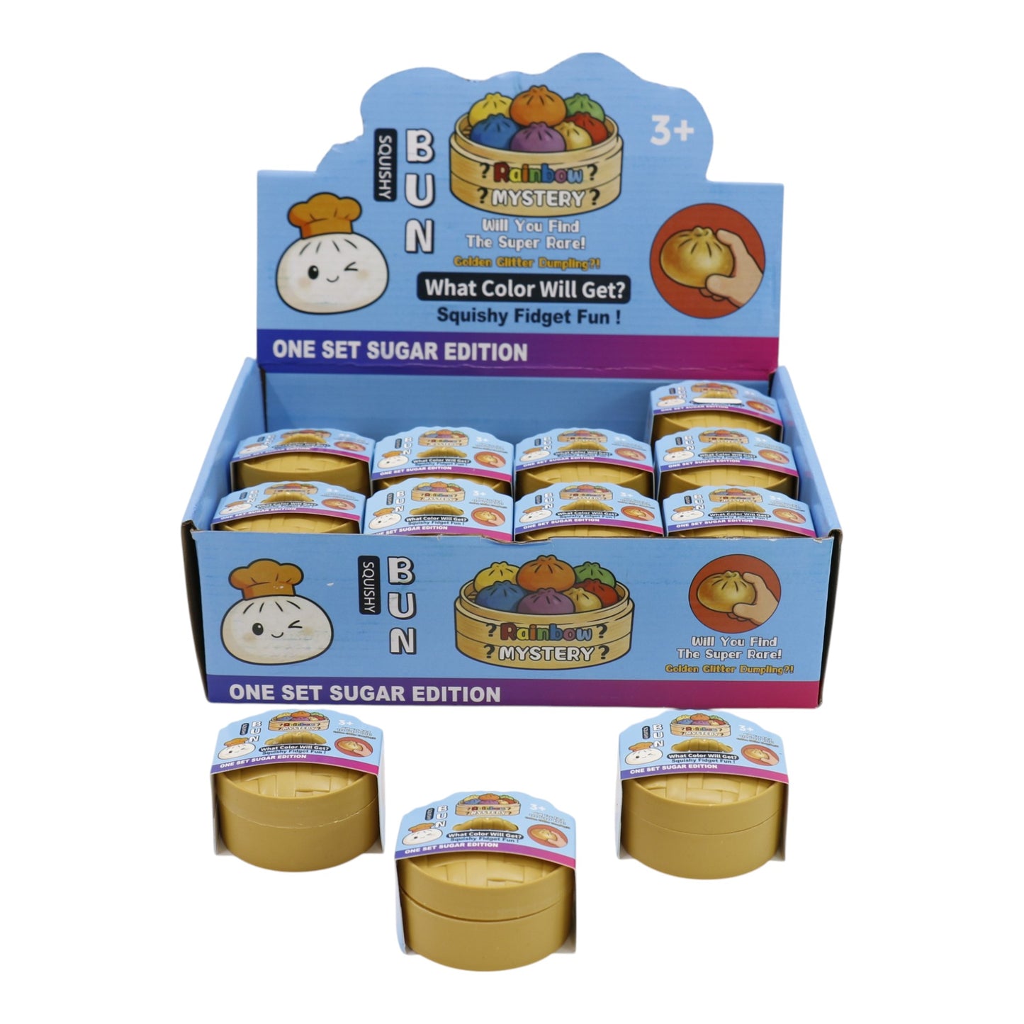 Mini Flour Squishy Dumpling With Steamer SQ6606-7! (24PC)