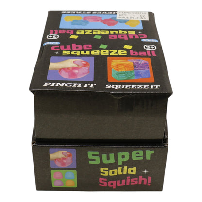 Christmas Glitter Cube Squishy Toy SS6821-9 (12PC)