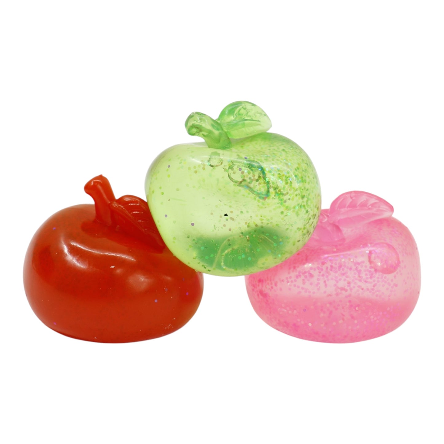 Glitter Apple Maltose Squishy Toy JT6609-15 (12PC)