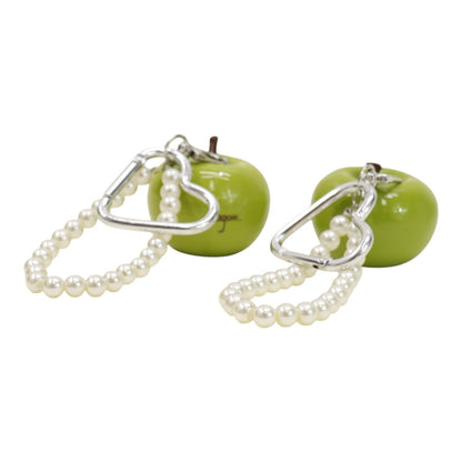 Cute Green Apple With Pearl Keychain and Bag Charm JK6413-1 (12)