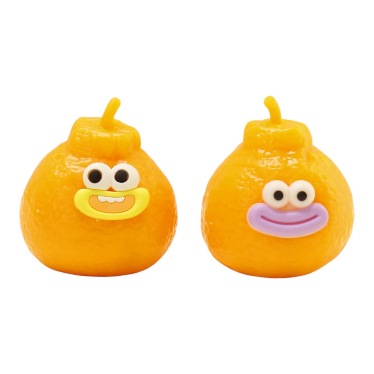 Goofy Smile Orange Tangerine Fluffy Slime Filled TPR Squishy Toy JT6831-11 (12PC)