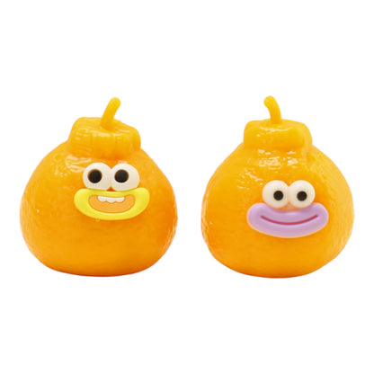Goofy Smile Orange Tangerine Fluffy Slime Filled TPR Squishy Toy JT6831-11 (12PC)