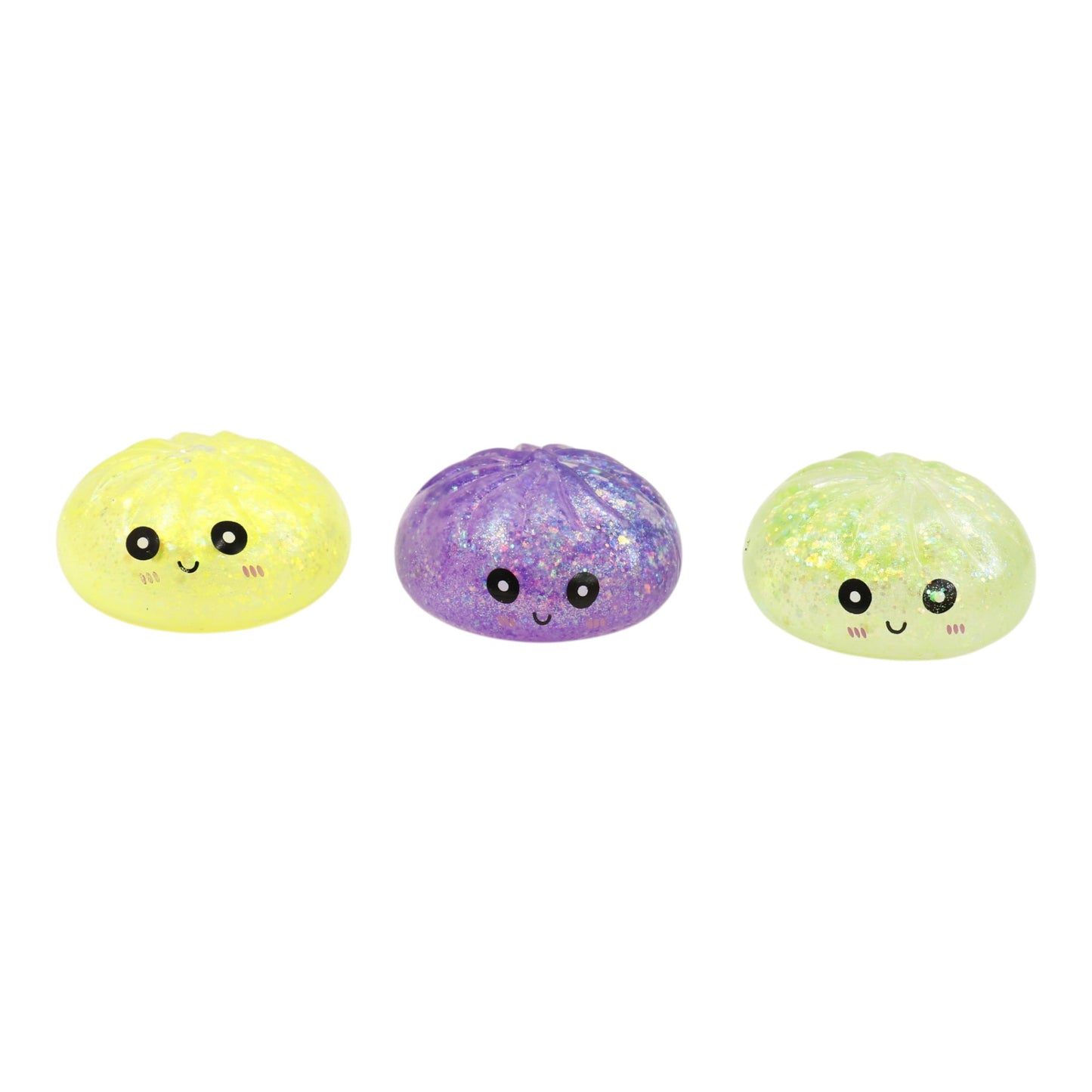 Glitter Maltose Sugar Squishy Dumpling Toy JT6610-15 (12PC)