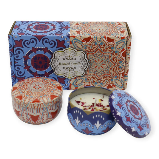 Bohemia 2pcs Fragrance Scented Candle SS51113-12. (3Pack)