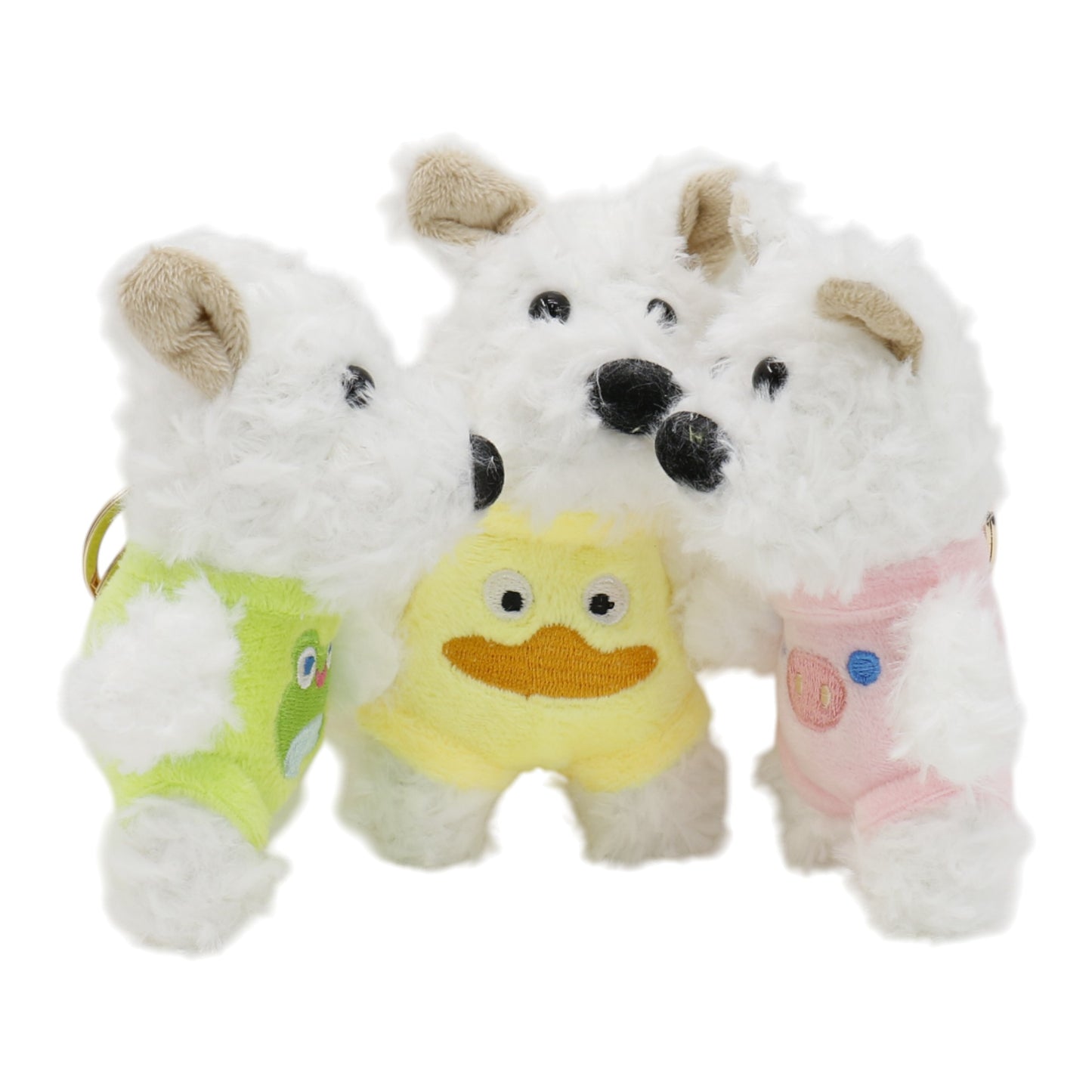Puppy With Animal Pants Plush Key Chain SS41014-31. (12PC)