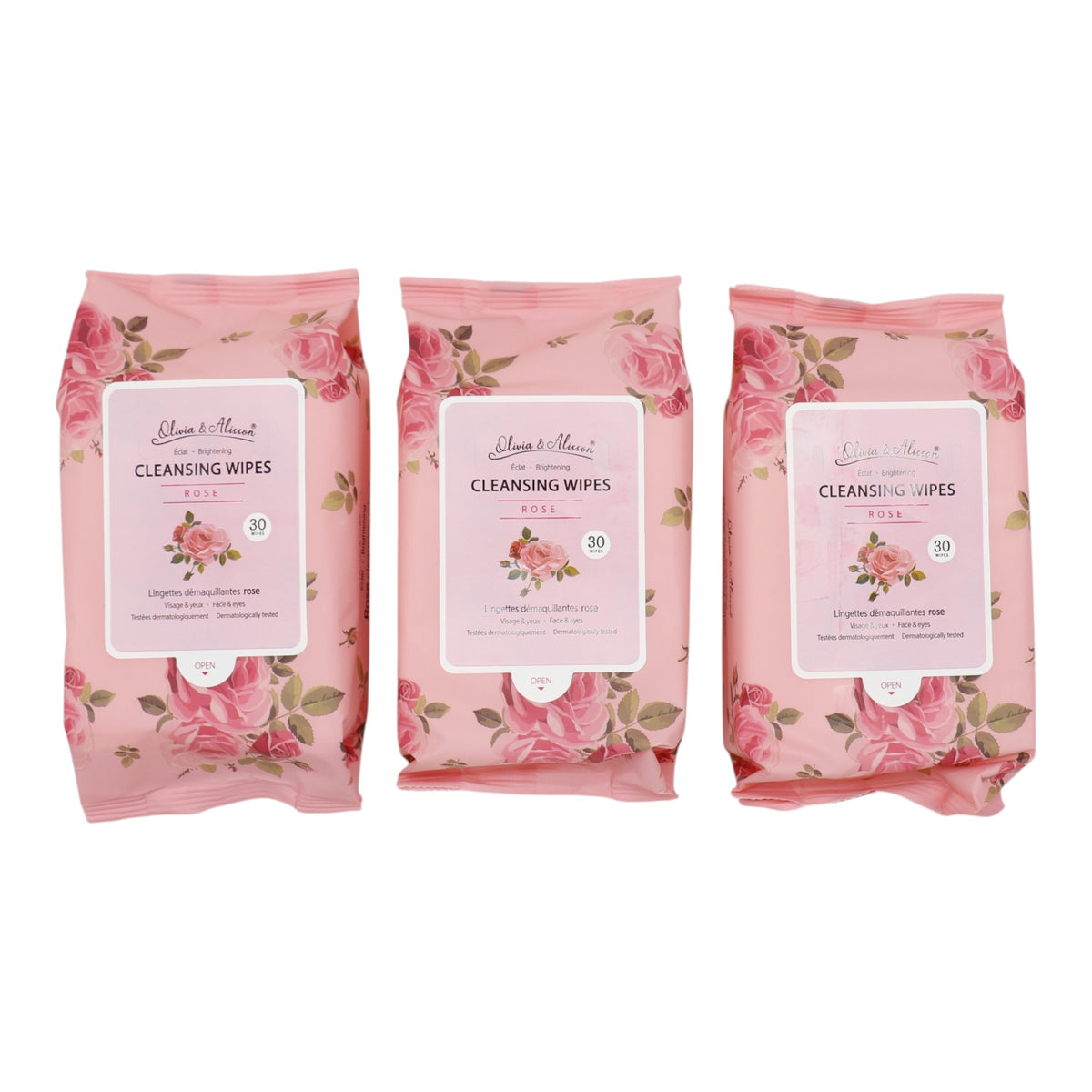 Rose Cleansing Makeup Remover Wipes MIT003 (6PK)