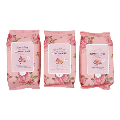 Rose Cleansing Makeup Remover Wipes MIT003 (6PK)