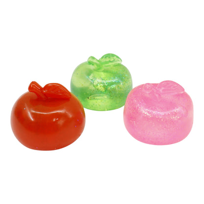 Glitter Apple Maltose Squishy Toy JT6609-15 (12PC)