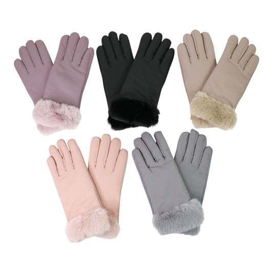 Women's Fur Gloves GL193. (12PAIR)