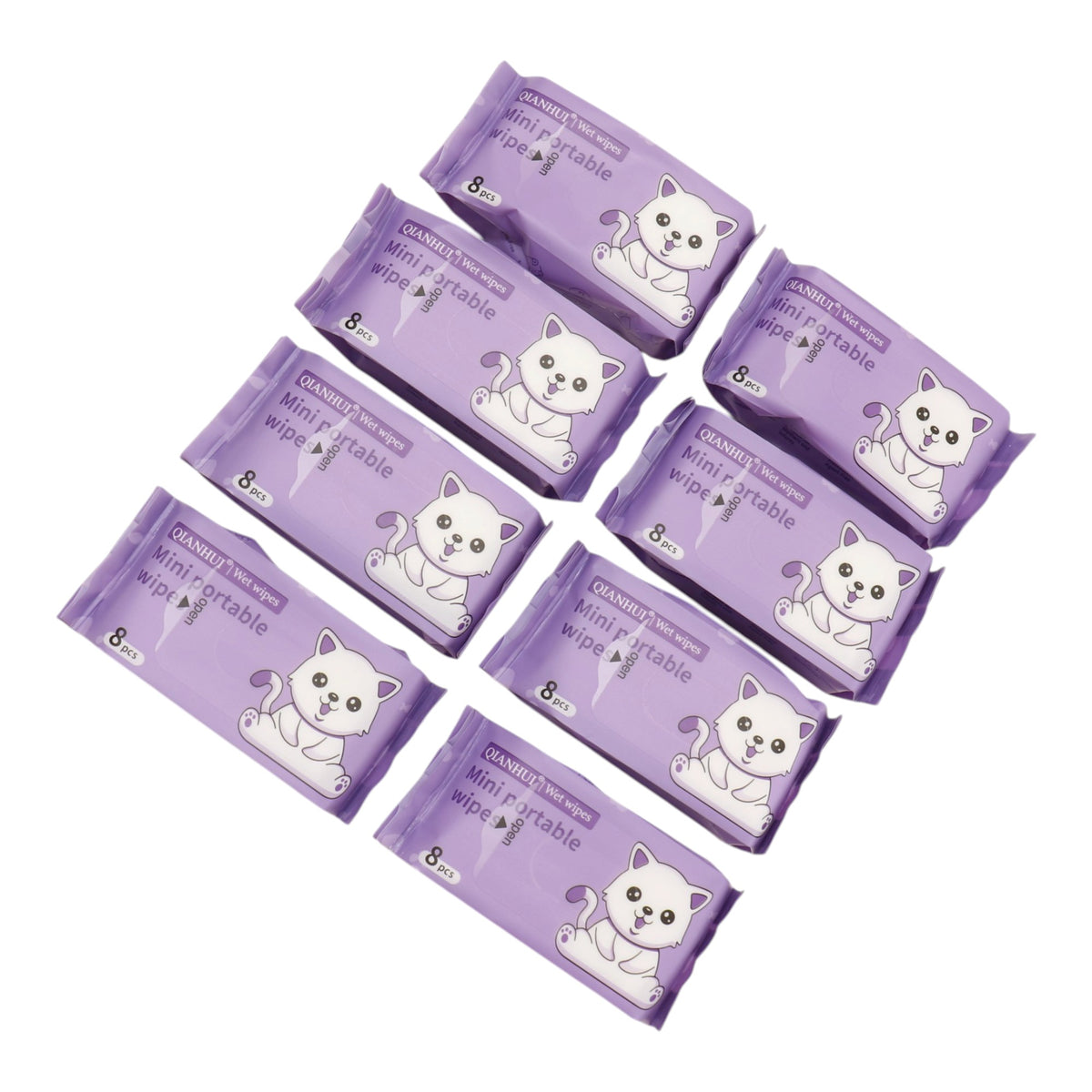 Cute Mini Portable  Wipes SJ0036 (12PK)