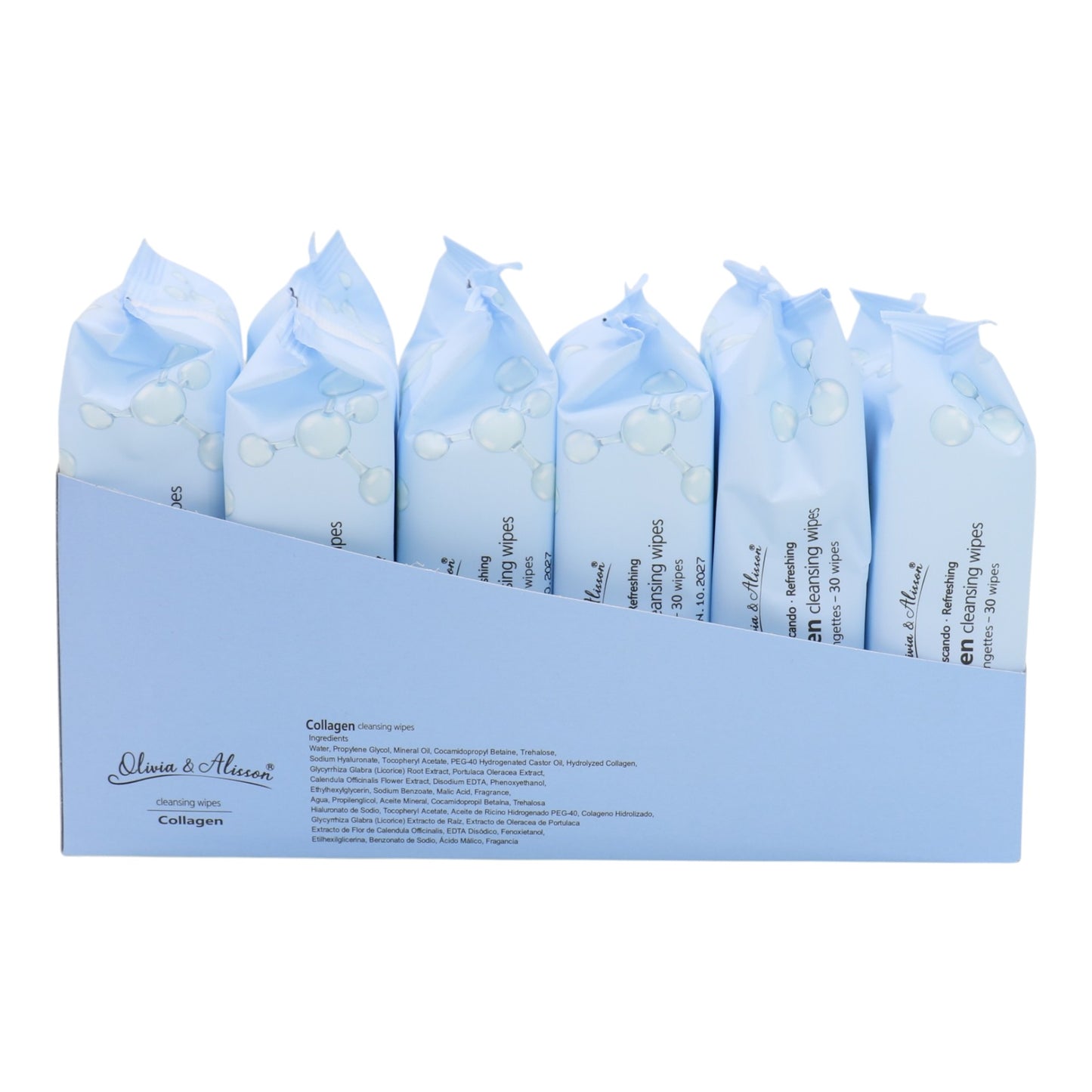 Collagen Cleansing Makeup Remover Wipes MT009 (6PK)