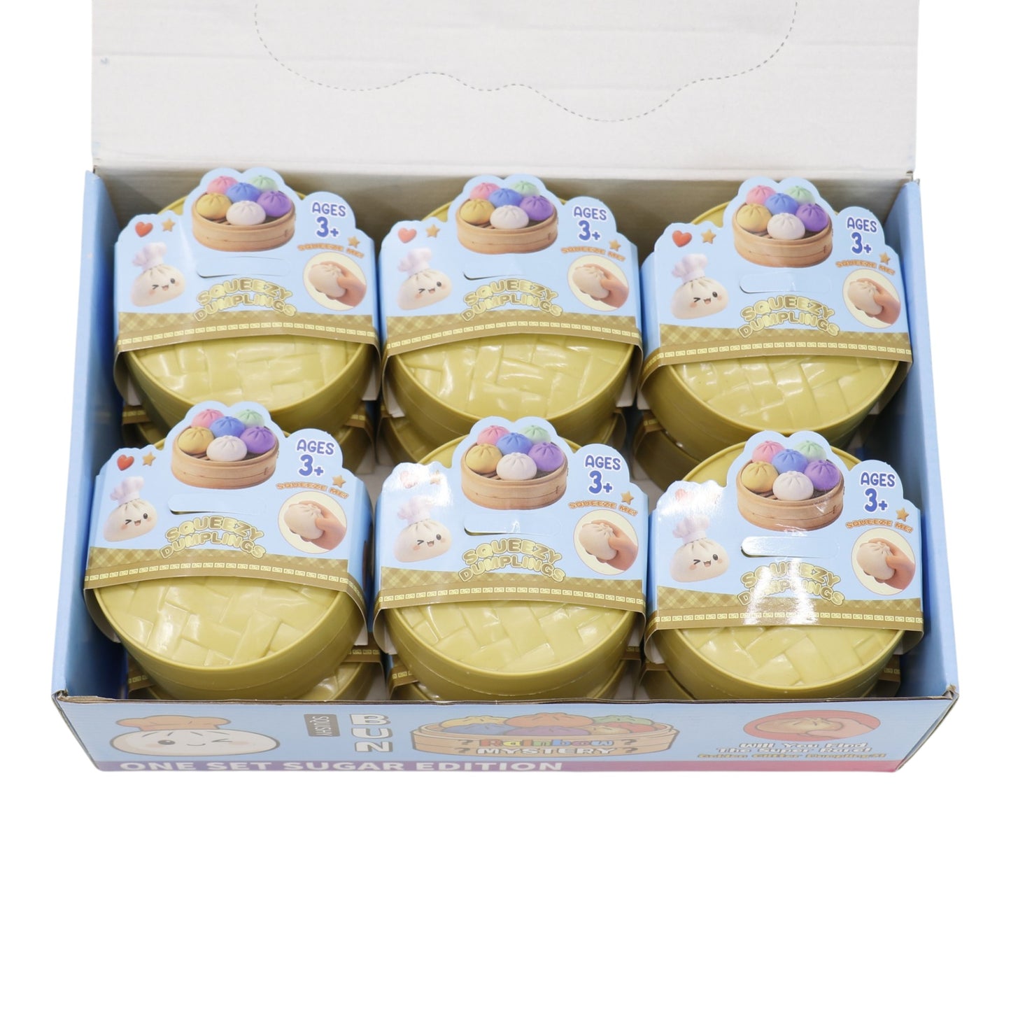Glitter Jiggly Dumpling Squishy SS417-6 (12PC)