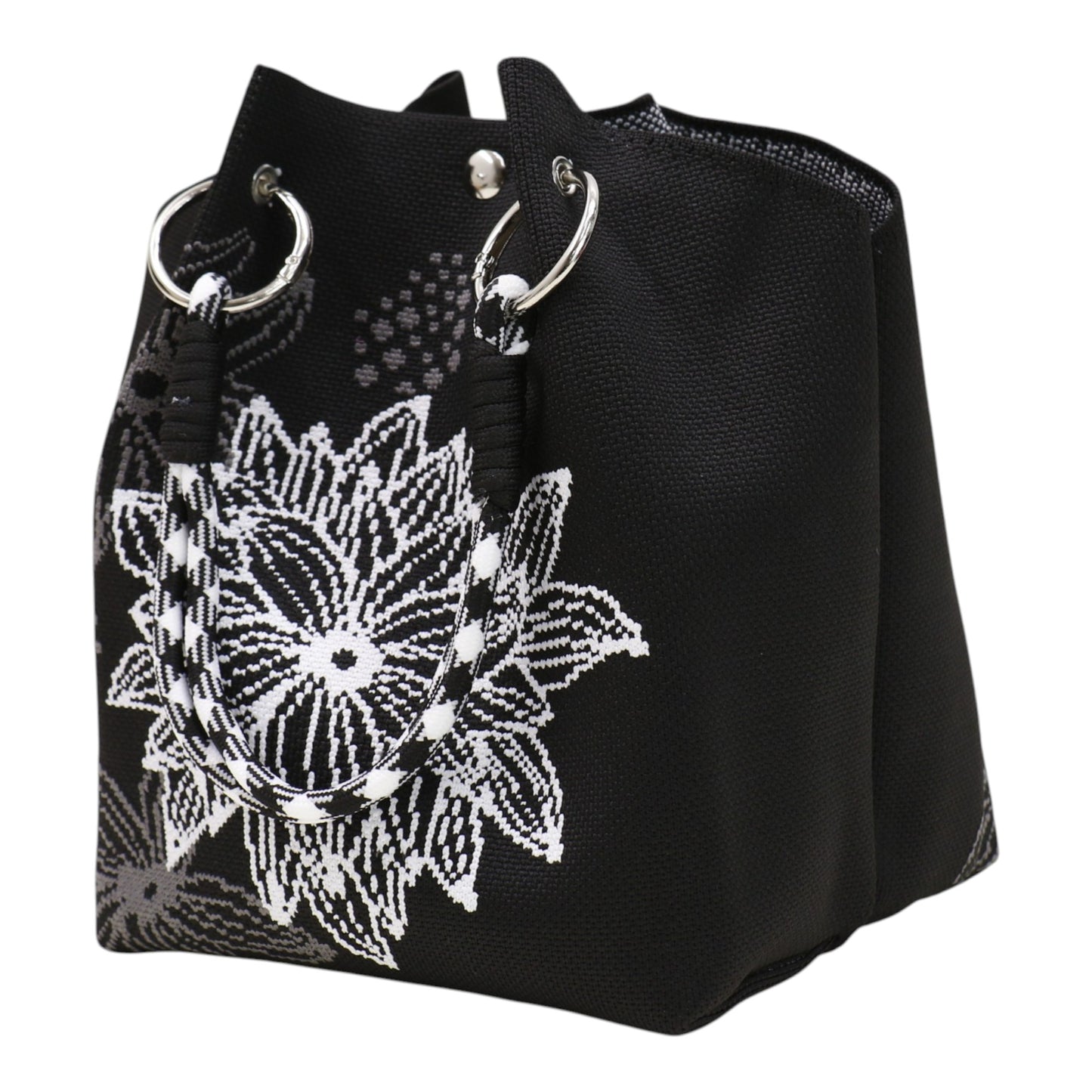 Floral Pattern Women's Knitted Bucket Bag JB6122-2 (12PC)
