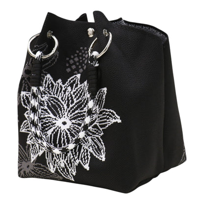Floral Pattern Women's Knitted Bucket Bag JB6122-2 (12PC)