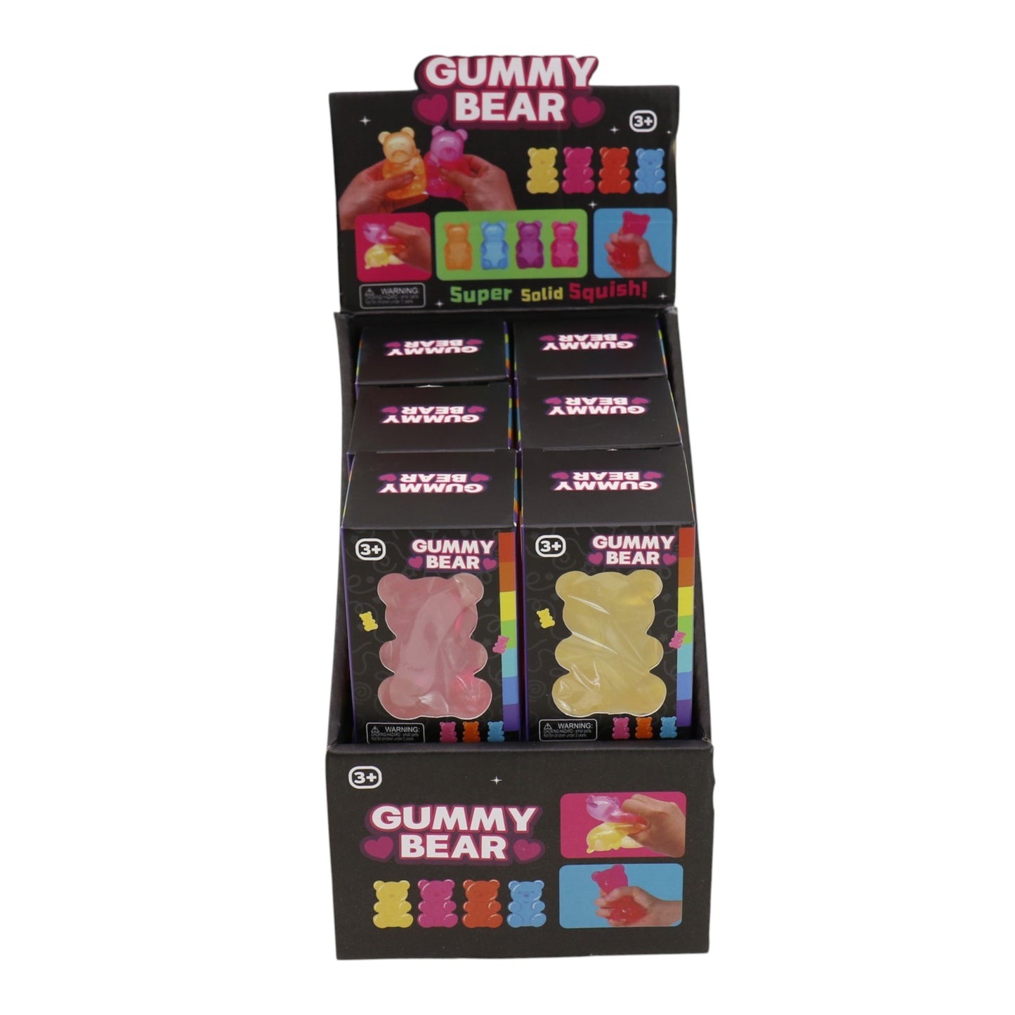 Maltose Sugar Gummy Bear Colorful Squishy Toy 106574 (12PC)