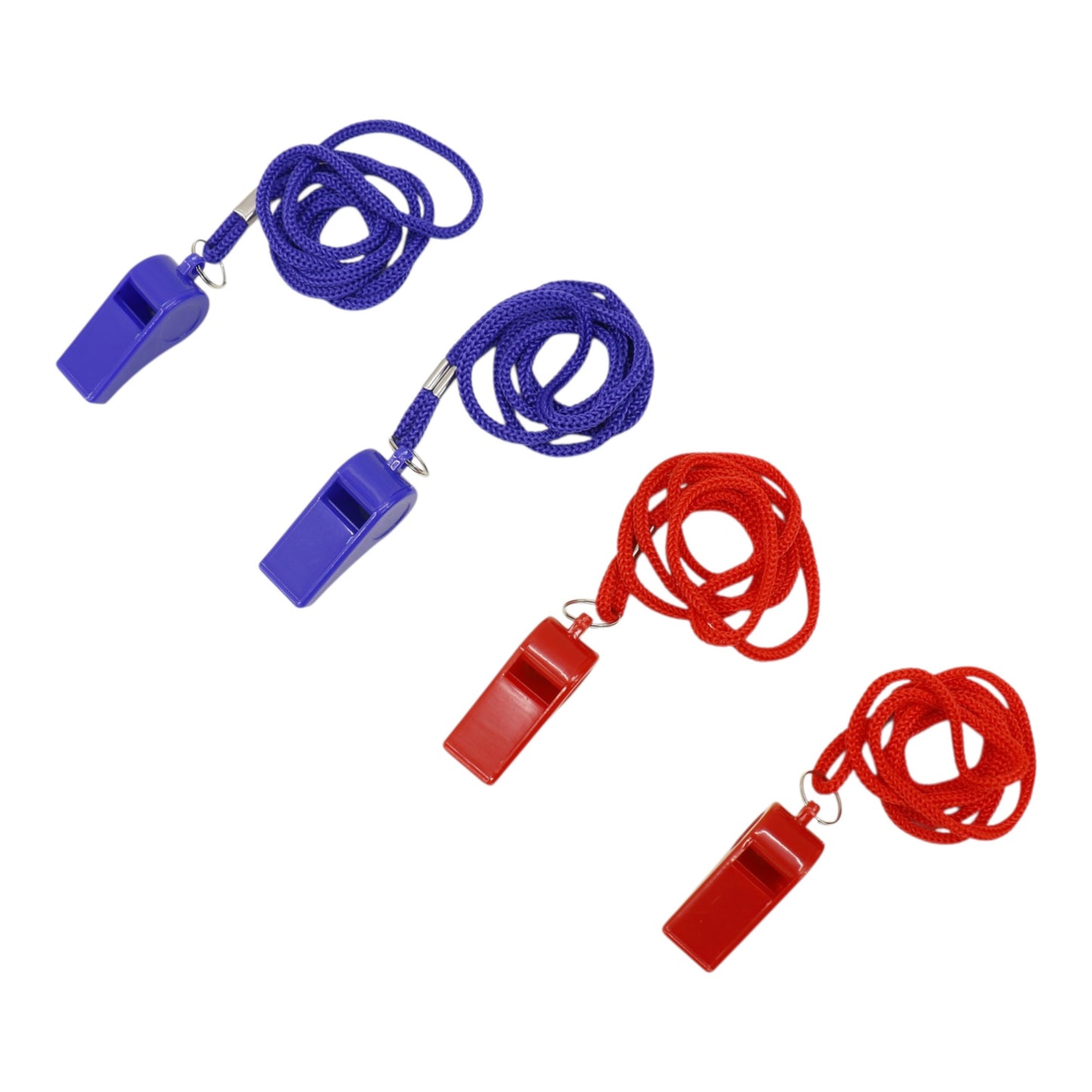 Plastic Referee Whistle With LanyardJM6122- 2 (12PC)