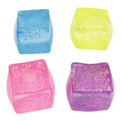 Colorful Glitter Cube Squishy Toy SS6510-52. (12PC)