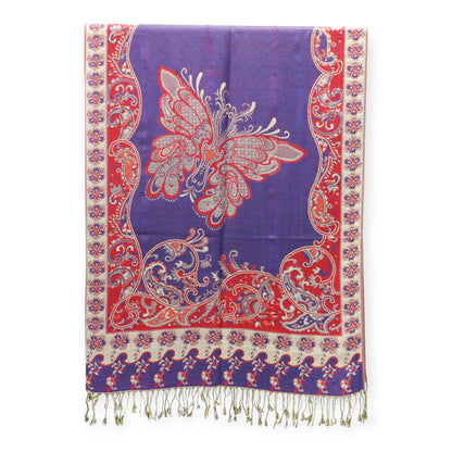 Metallic Pashmina Butterfly SCF4815-9. (12PC)
