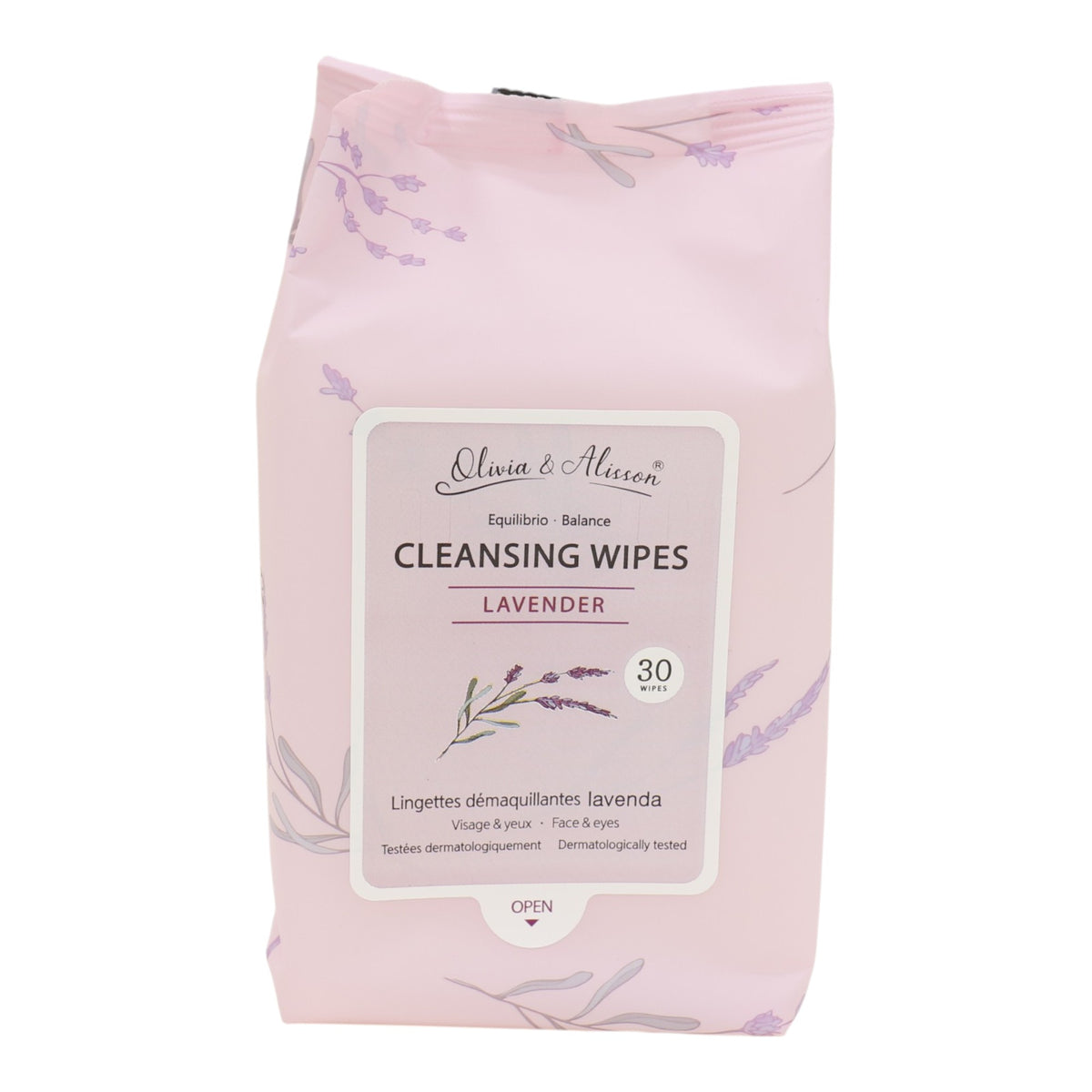Lavender Cleansing Makeup Remover Wipes MIT008 (6PK)
