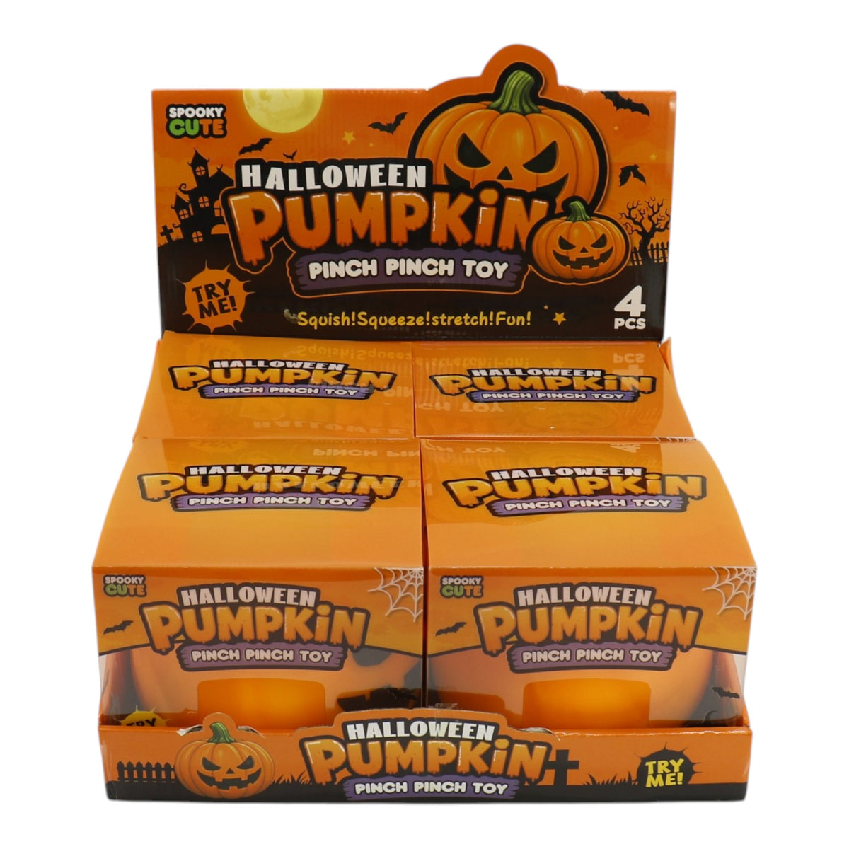 Jumbo 6 Inch Pumpkin Squishy Toy JT6813-7 (4PC)