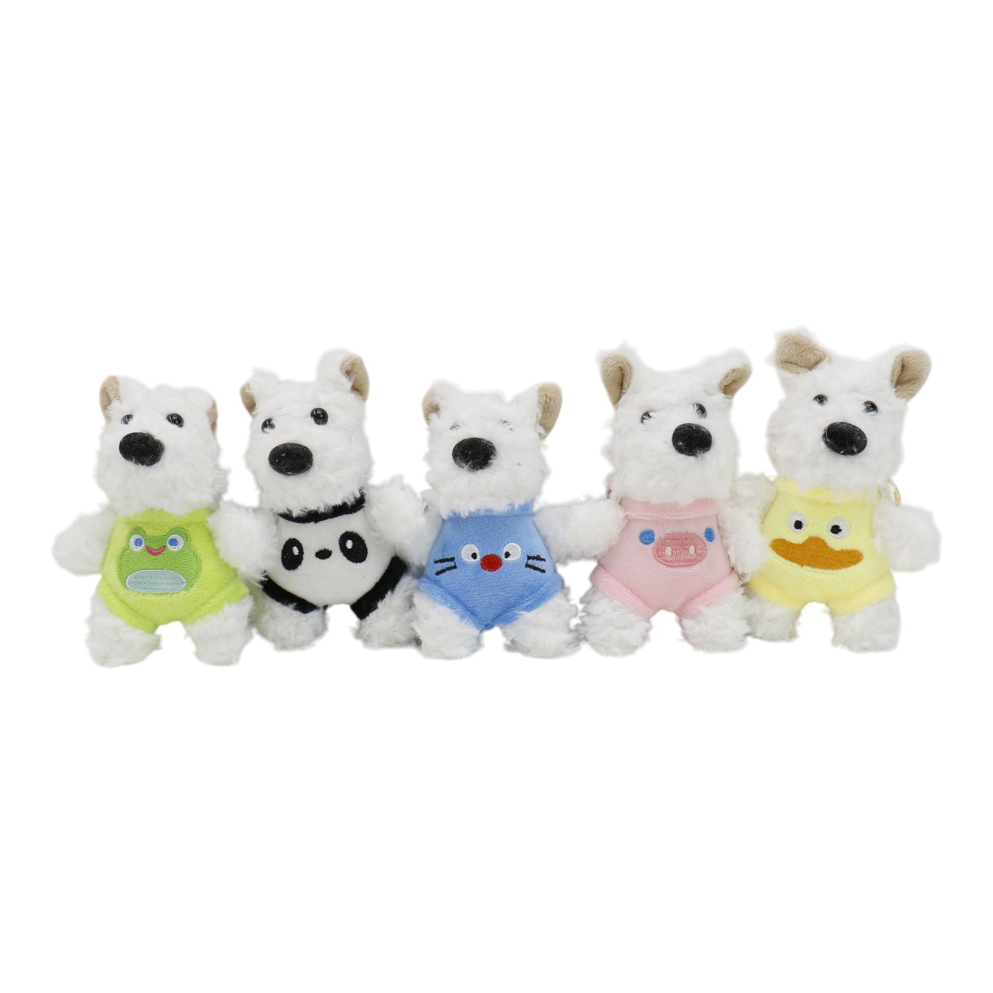 Puppy With Animal Pants Plush Key Chain SS41014-31. (12PC)