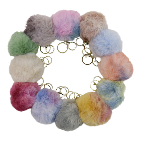 Pom Pom Key Chain KC0428-1. (12PC)