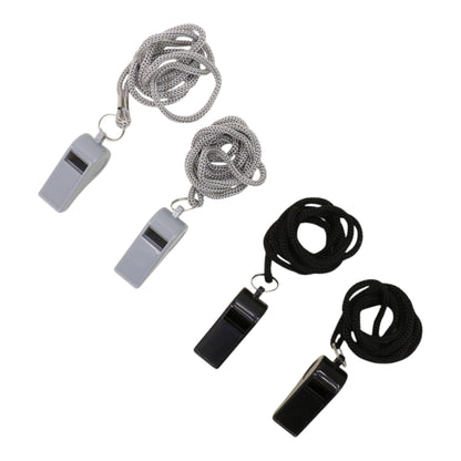 Plastic Referee Whistle With LanyardJM6122- 2 (12PC)