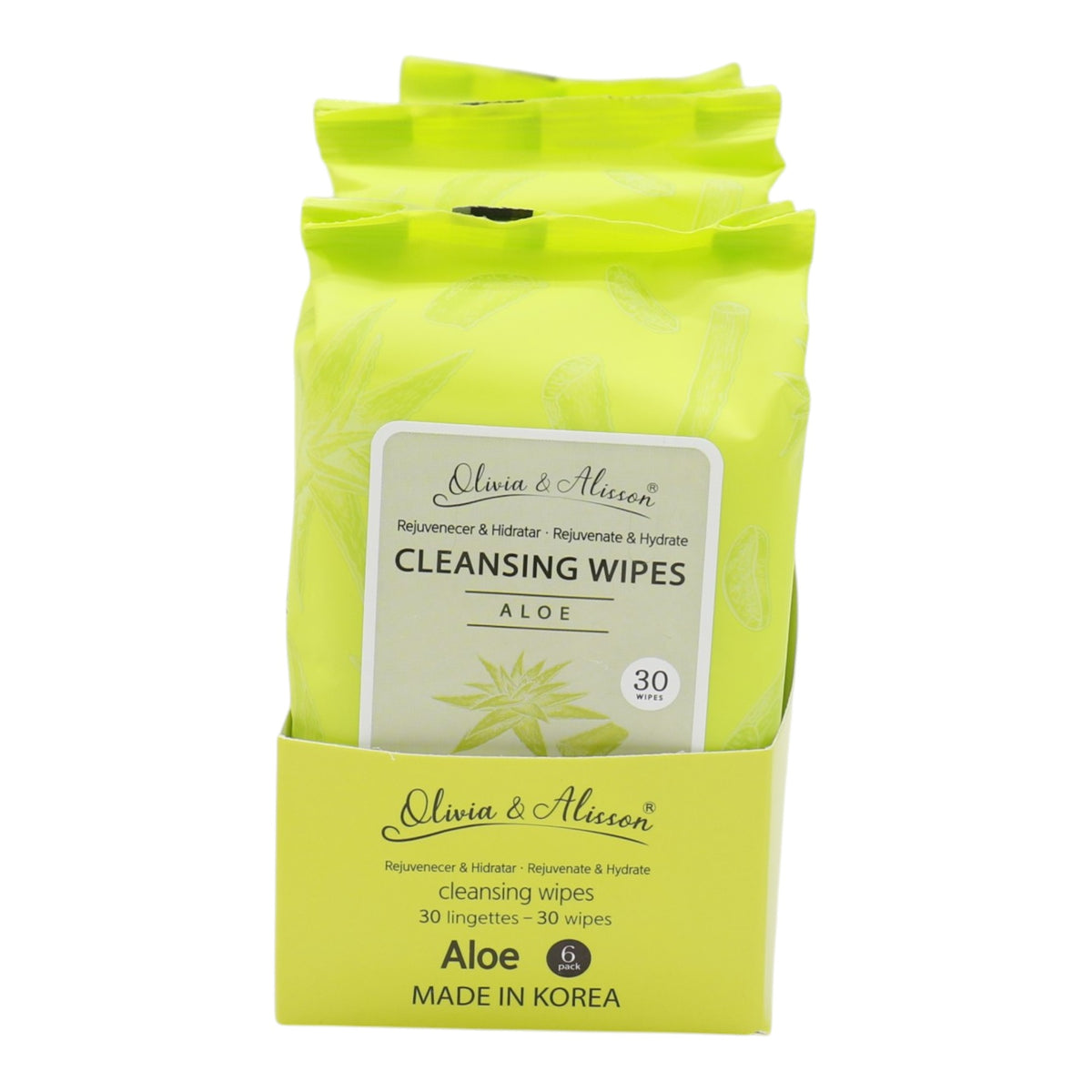 Aloe Cleansing Makeup Remover Wipes MIT004 (6PK)