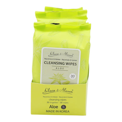 Aloe Cleansing Makeup Remover Wipes MIT004 (6PK)