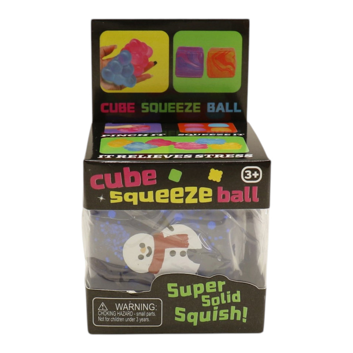 Christmas Glitter Cube Squishy Toy SS6821-9 (12PC)