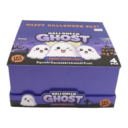Jumbo 6 Inch Halloween Ghost Fluffy Squishy Toy SS6813-34 (4PC)