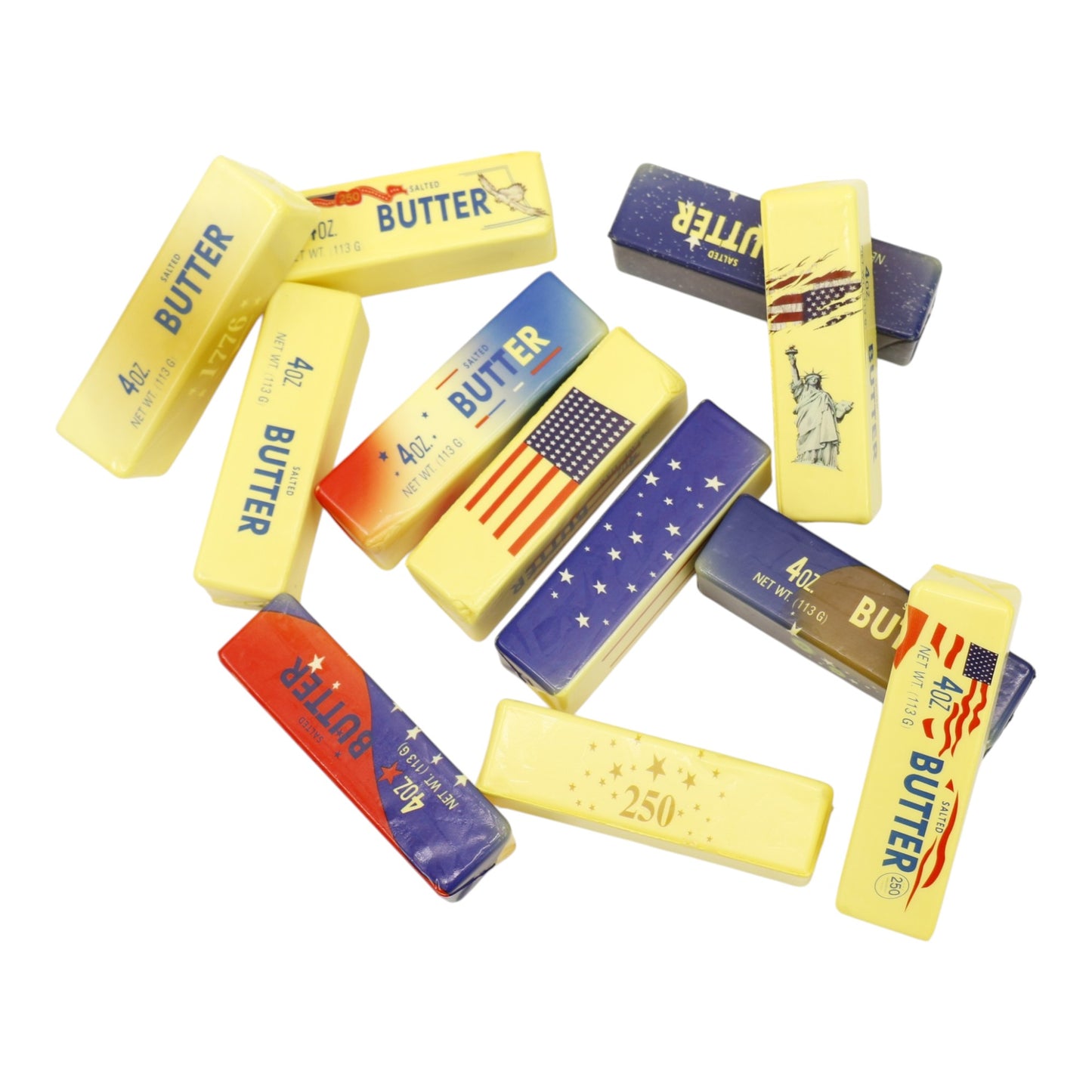 250th Patriotic USA Butter Soft Slow Rising Foam Squishy JT6506-24 (12PC)