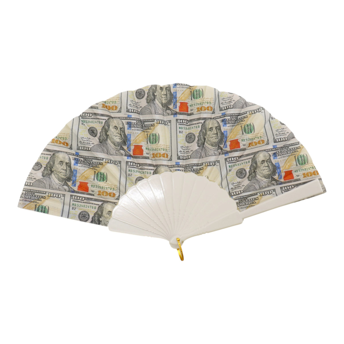100 Dollar Bill Design Portable Fan 7203 (12PC)