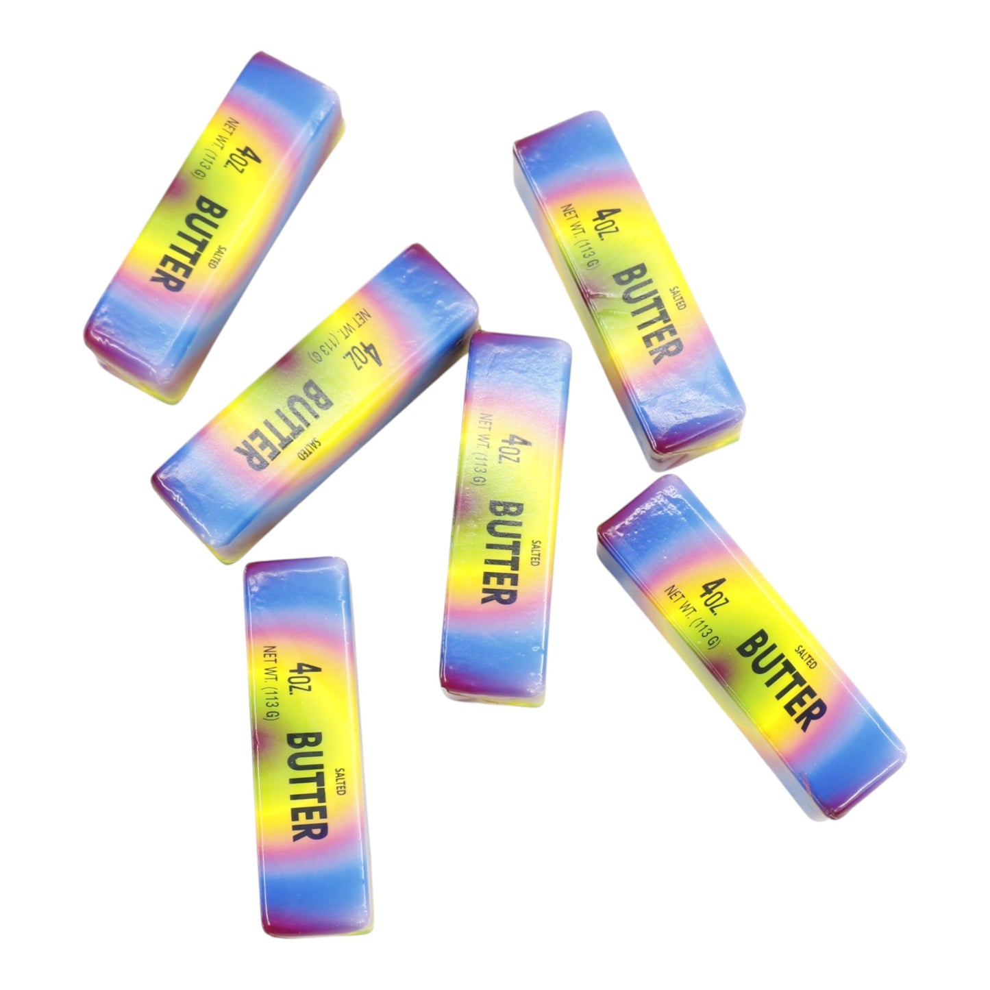 Marbled Rainbow Salted Squishy Butter Toy JT6603-9 (12PC)