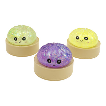 Glitter Maltose Sugar Squishy Dumpling Toy JT6610-15 (12PC)