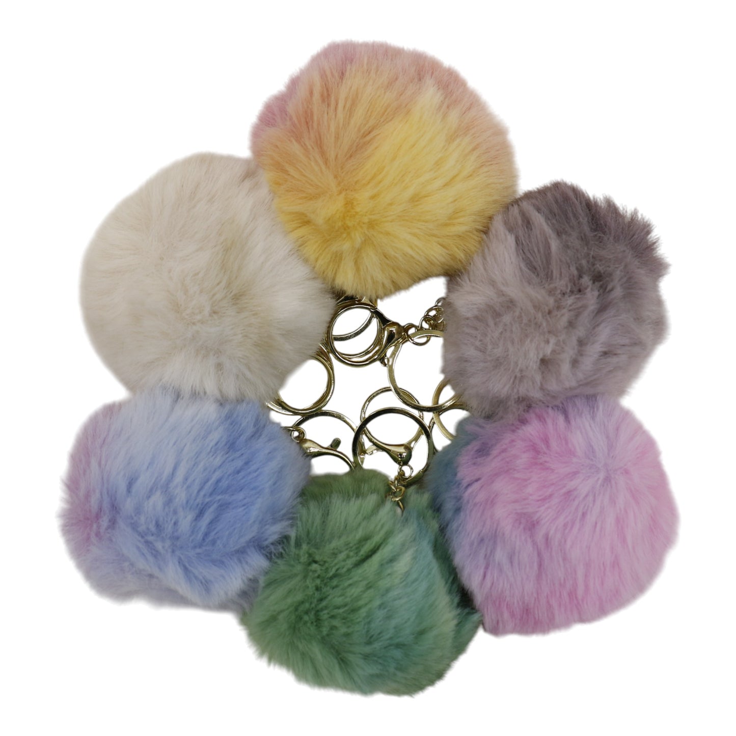 Pom Pom Key Chain KC0428-1. (12PC)