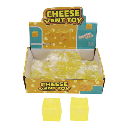 Cube Cheese Vent Squishy Toy TR6520-1 (12PC)