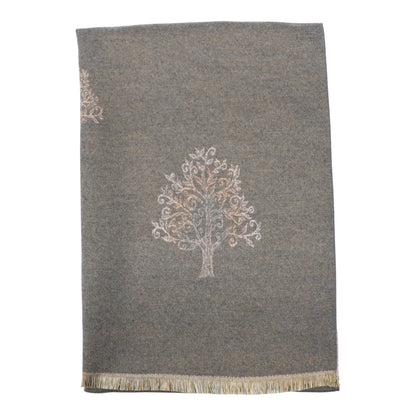 Cashmere Feel Winter Reversible Lucky Tree patten  Scarves SCF1230-34 (12PC)