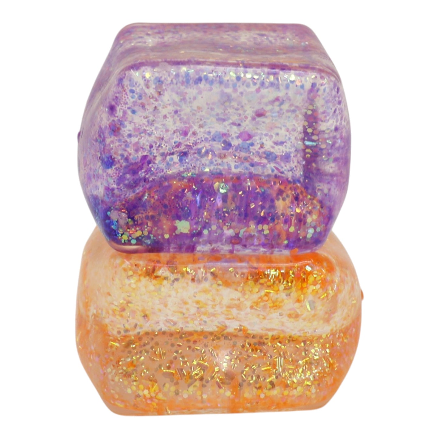 Iridescent Glitter Cube Maltose Putty Filled Squishy TY6327-11 (12PC)