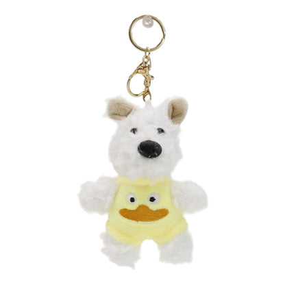 Puppy With Animal Pants Plush Key Chain SS41014-31. (12PC)