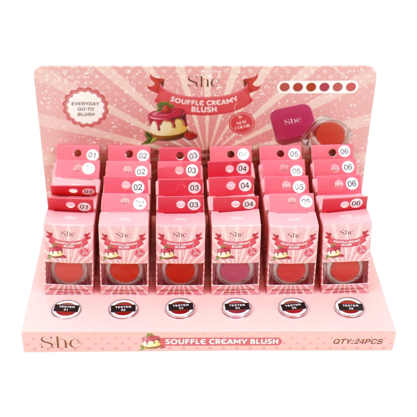 S. he Cotton Candy Blush CB1055 (24PC)