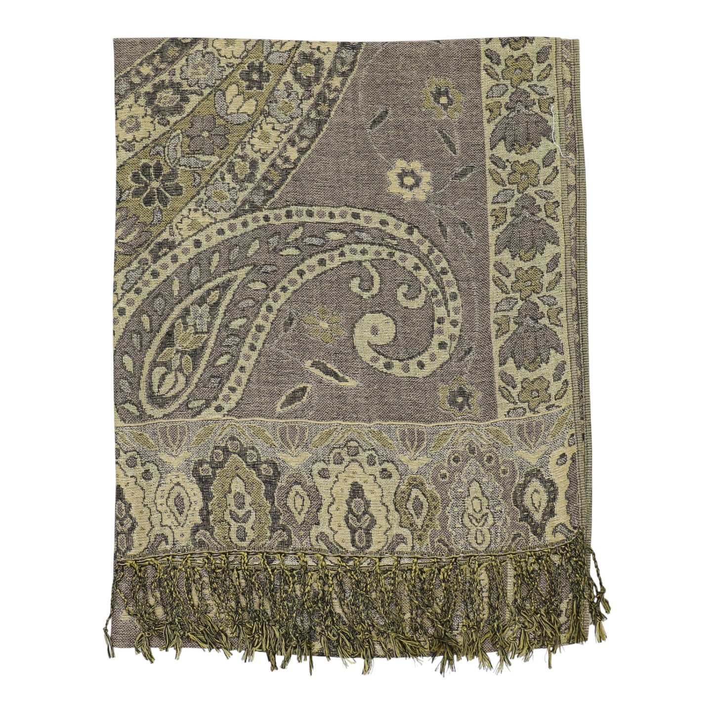 Metallic Pashmina Paisley Pattern SCF3719-30. (12PC)