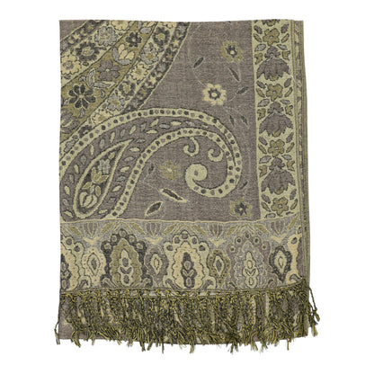 Metallic Pashmina Paisley Pattern SCF3719-30. (12PC)