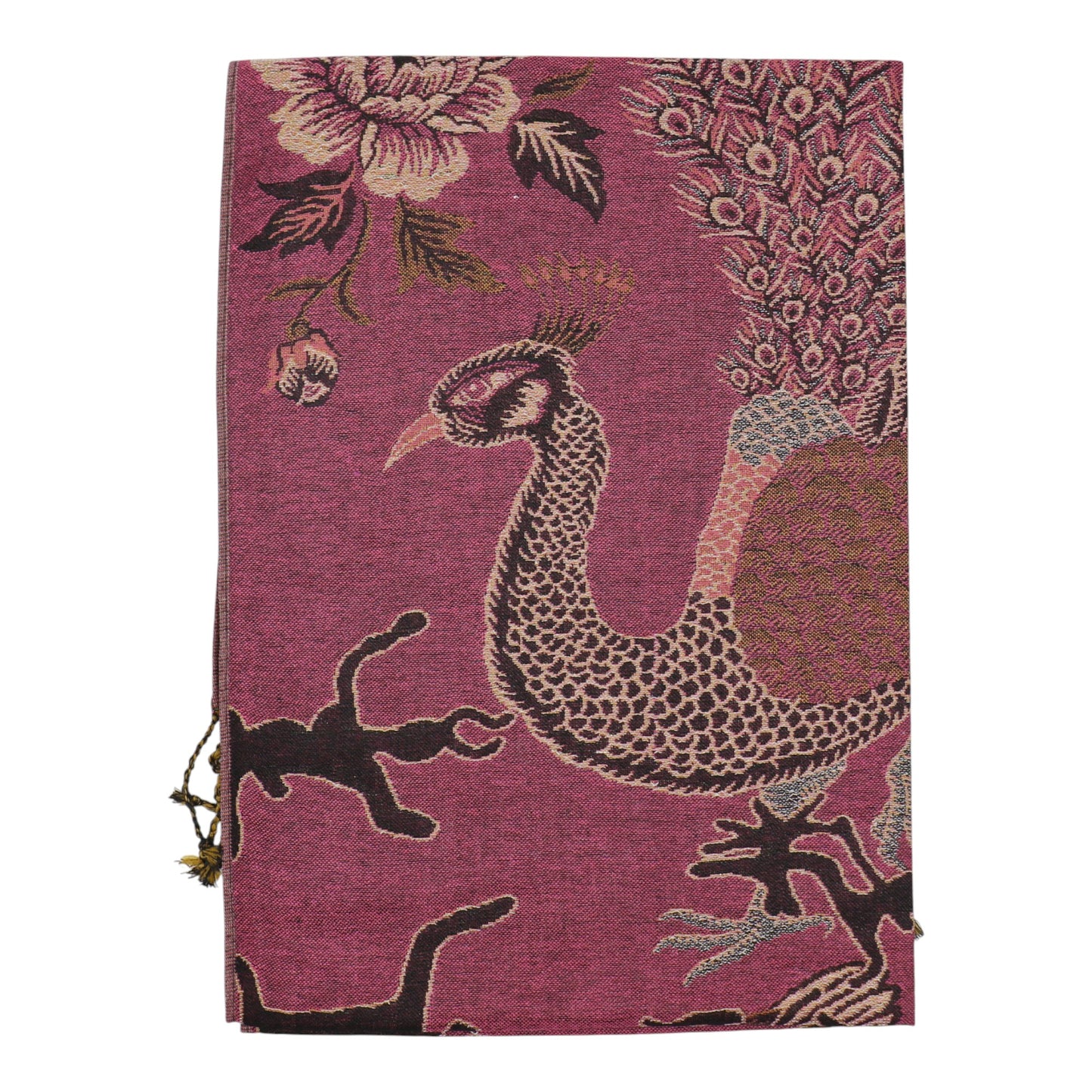 Metallic Pashmina Peacock  SCF4815-14.. (12PC)