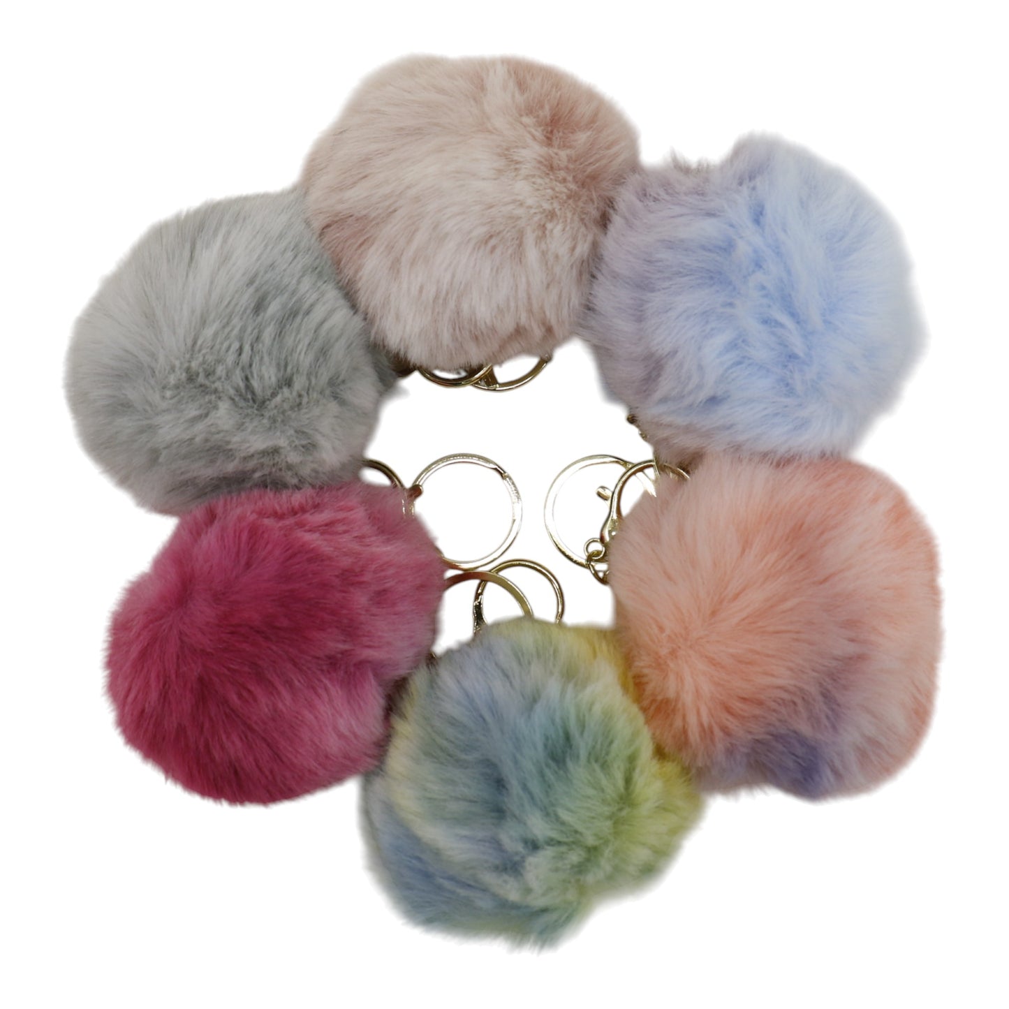 Pom Pom Key Chain KC0428-1. (12PC)