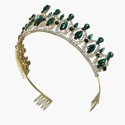 Crystal Tiara Crown HT0939 (2PC)