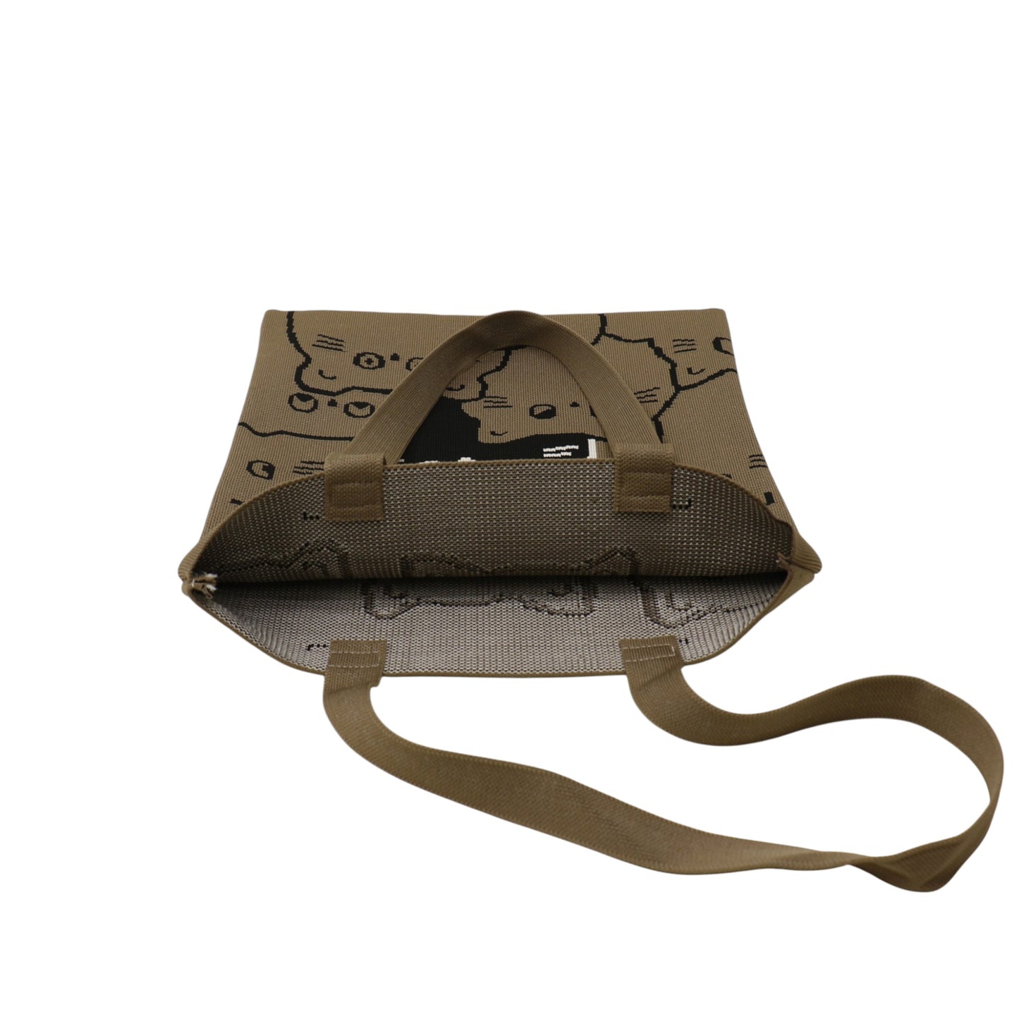Cute Cat Pattern Knitted Tote Shoulder Bag JB6113-2 (12PC)