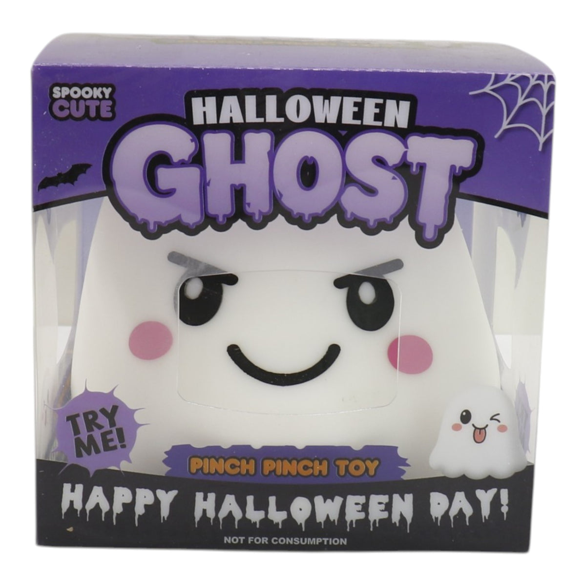 Jumbo 6 Inch Halloween Ghost Fluffy Squishy Toy SS6813-34 (4PC)